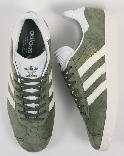 Adidas Gazelle Trainers Trace Green/Off White