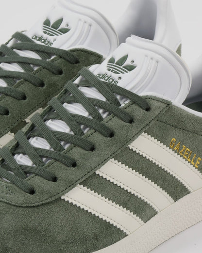 Adidas Gazelle Trainers Trace Green/Off White
