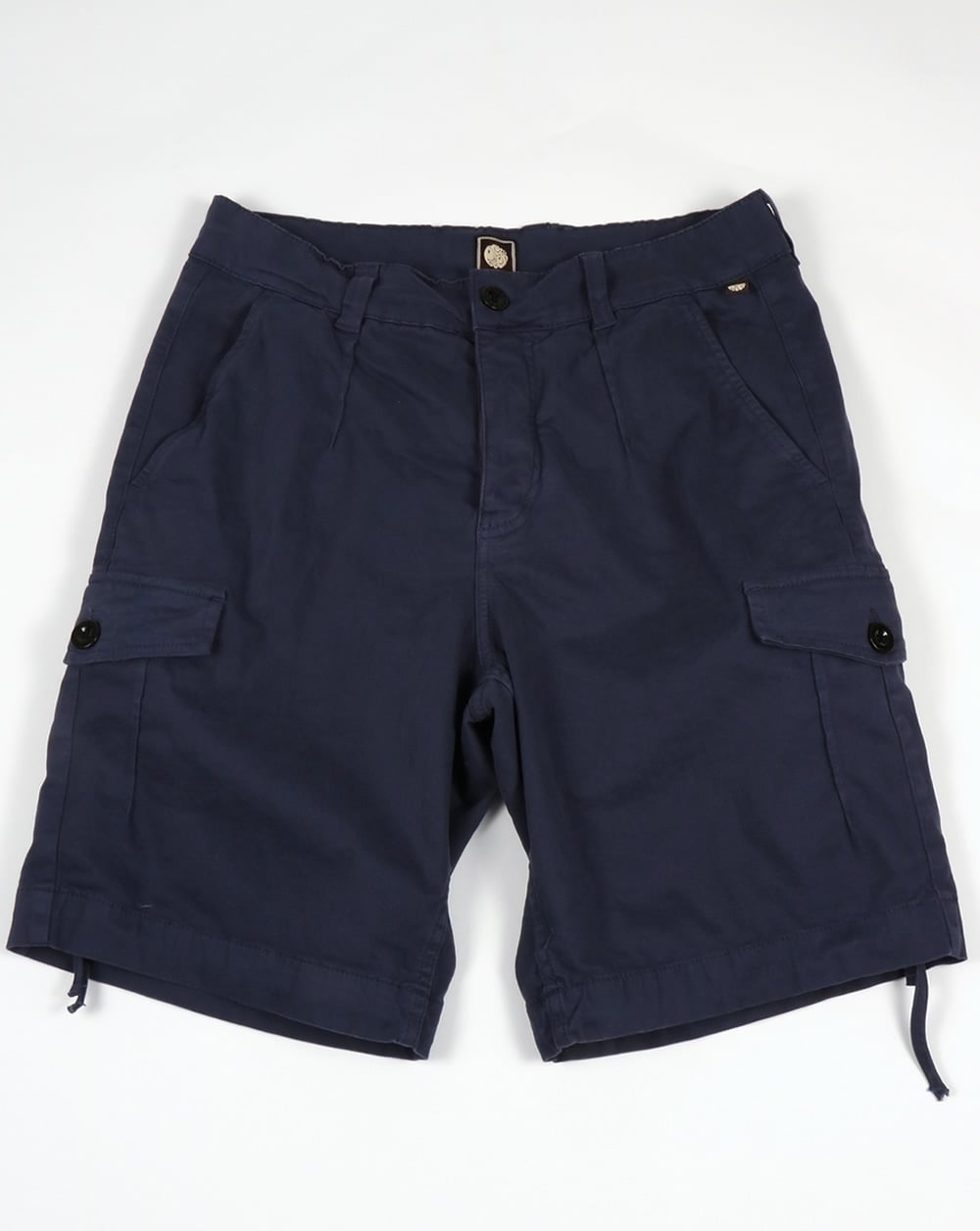 Pretty Green Vale Combat Shorts Navy