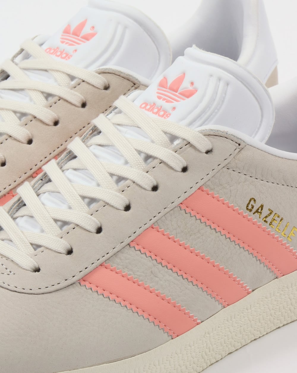 Adidas Gazelle Trainers Chalk White/Light Pink