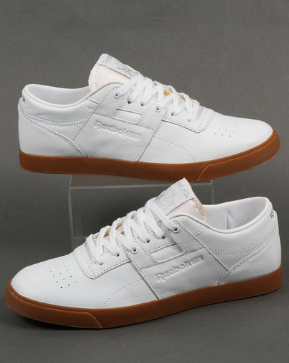 Reebok Workout Low CLN FVS Trainers White/Silver/Gum