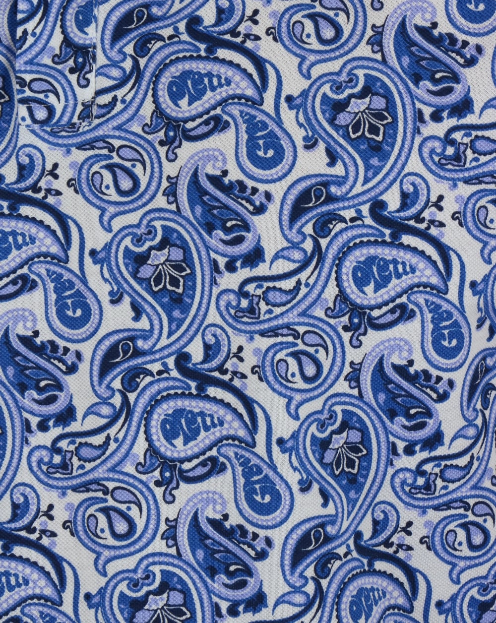 Pretty Green Caversham Paisley Polo Shirt Blue