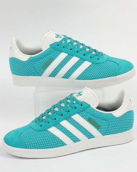 Adidas Gazelle Textile Trainers Energy Blue/White