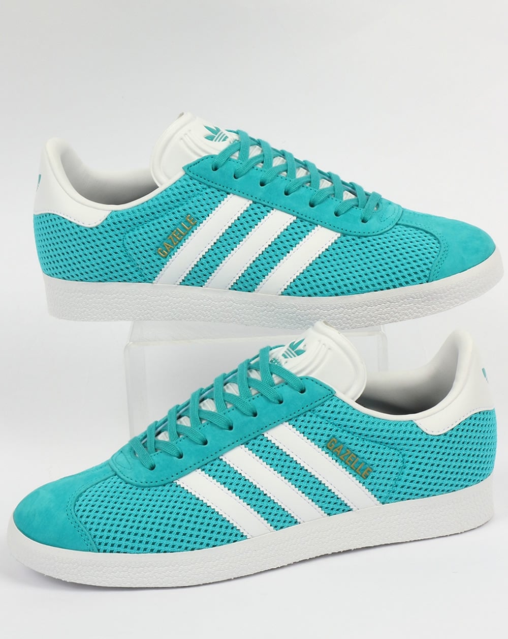 Adidas Gazelle Textile Trainers Energy Blue/White