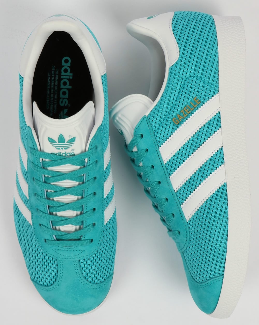 Adidas Gazelle Textile Trainers Energy Blue/White