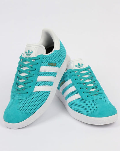 Adidas Gazelle Textile Trainers Energy Blue/White