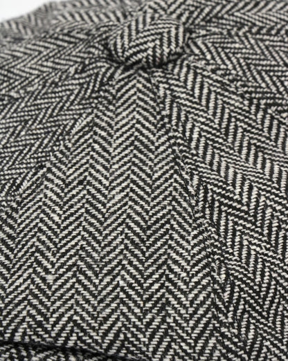 80s Casual Classics Herringbone Newsboy Cap Grey