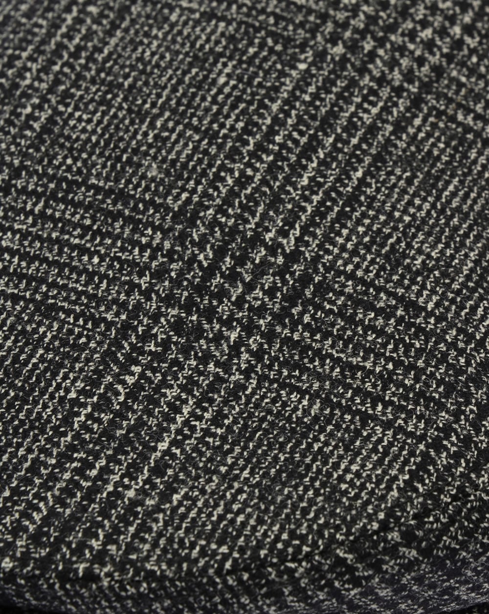80s Casual Classics Naple Pure Wool Flat Cap Black