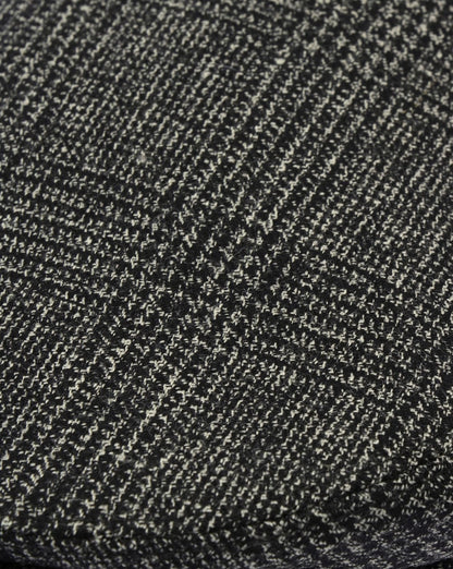 80s Casual Classics Naple Pure Wool Flat Cap Black