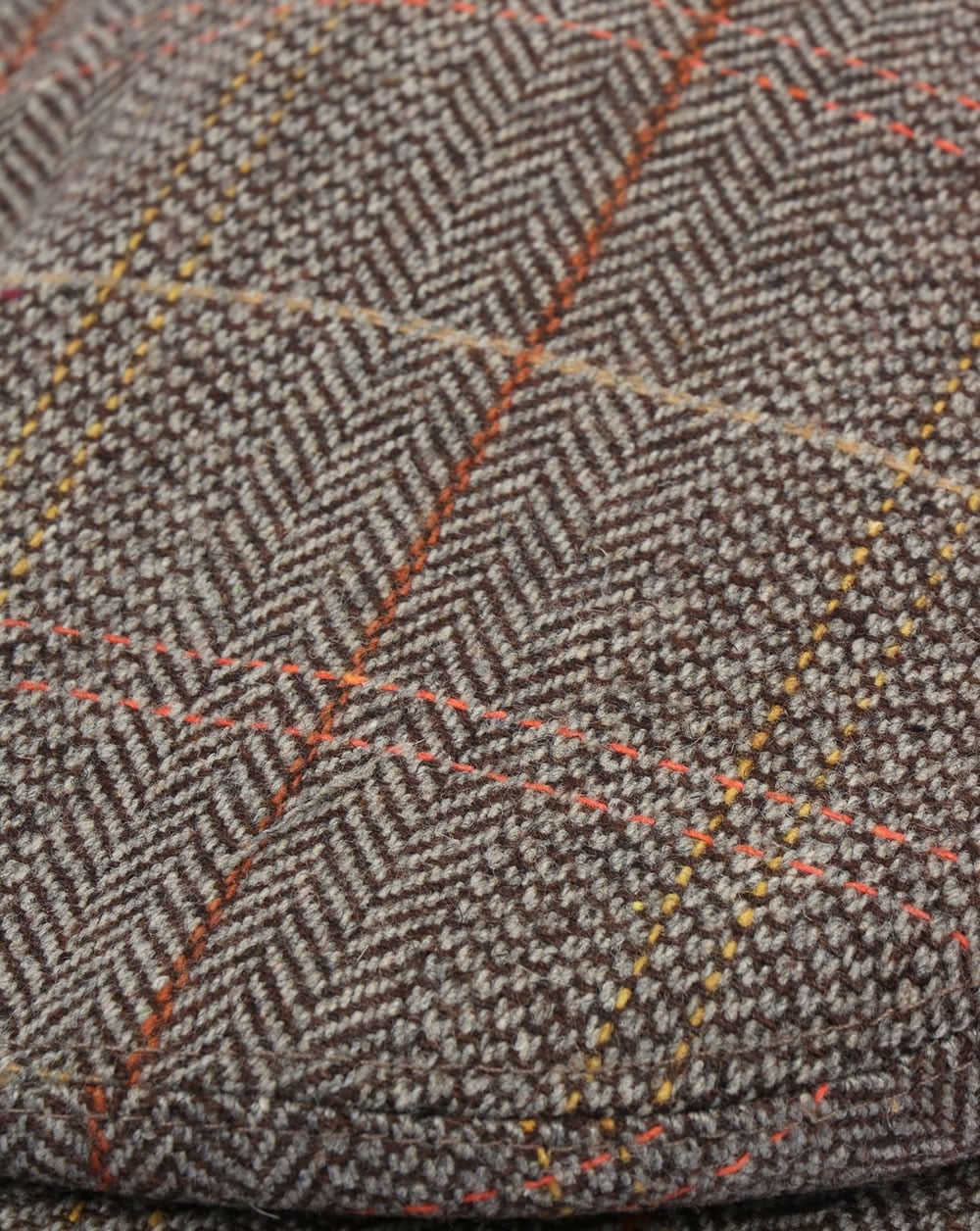 80s Casual Classics Tweed Flat Cap Brown/Grey