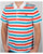 Lacoste Fine Stripe Polo Shirt White/red/blue