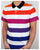 Lacoste Multi Stripe Polo Shirt White/mixed