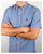 Lyle And Scott S/S Multi Coloured Running Stitch Shirt True Blue