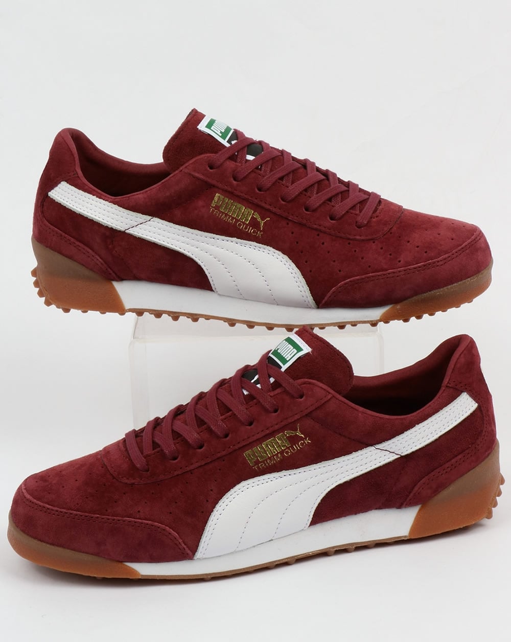 Puma Trimm Quick Trainers Burgundy/White