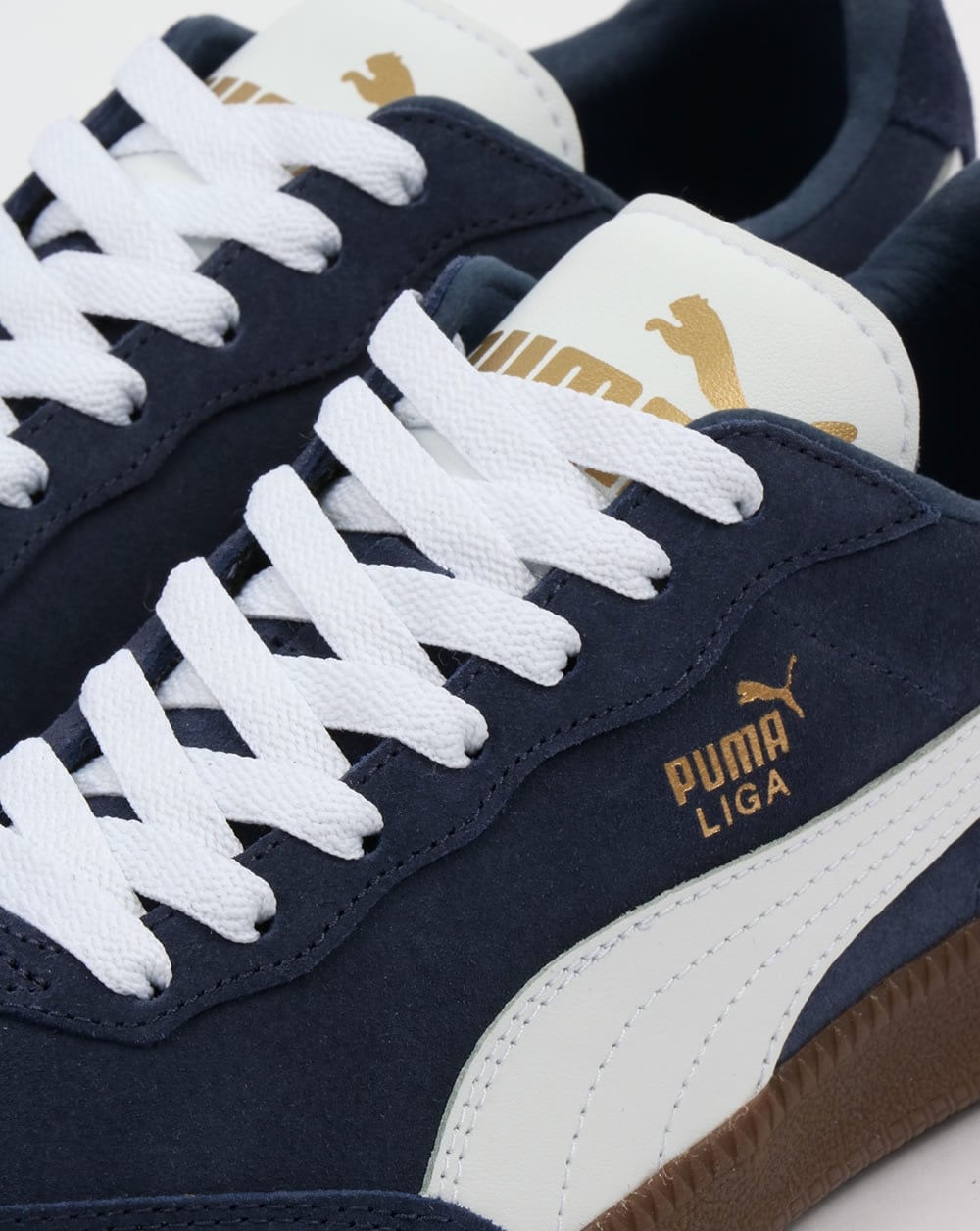 Puma Liga Suede Trainers Navy/White