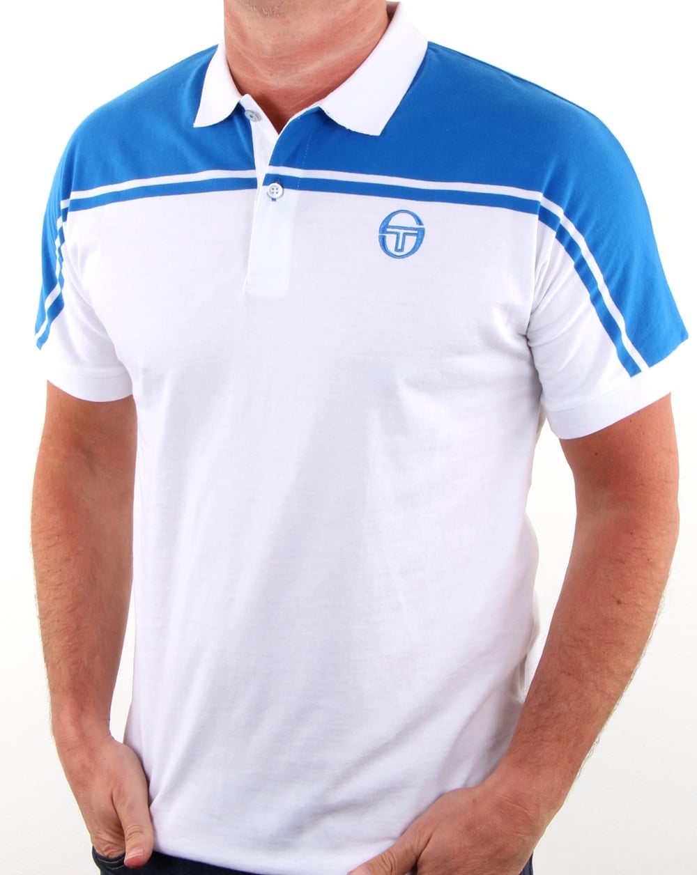 Sergio Tacchini New Young Line Polo Shirt White/royal