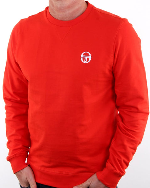 Sergio Tacchini Logo Sweatshirt Fiery Red/white