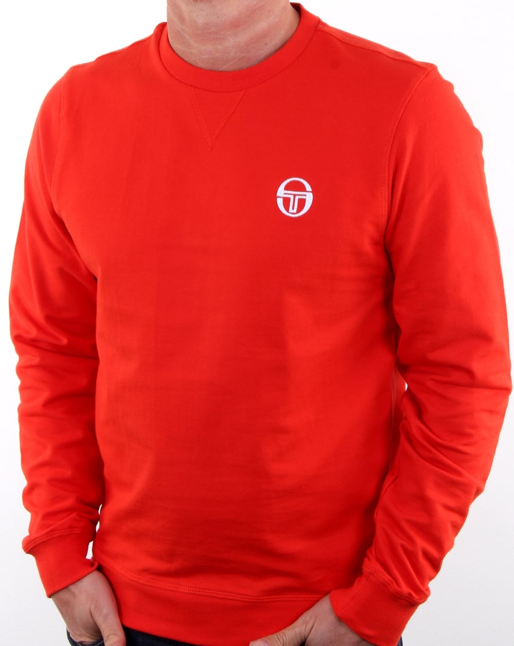 Sergio Tacchini Logo Sweatshirt Fiery Red/white