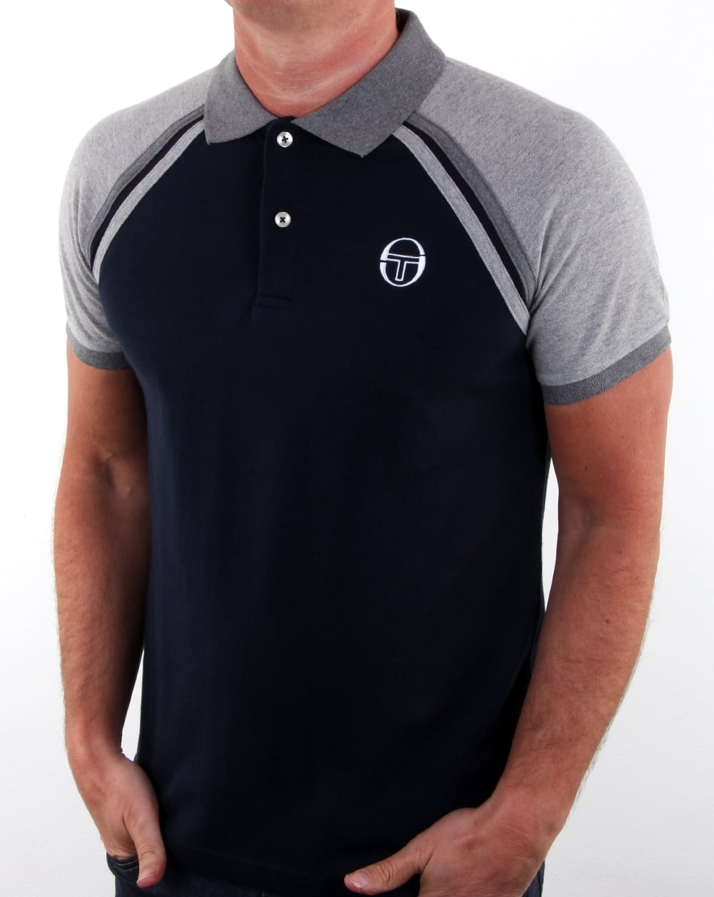 Sergio Tacchini Ghibli Polo Shirt Navy/grey