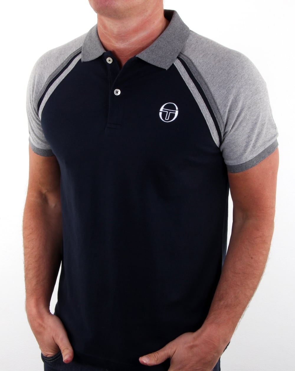 Sergio Tacchini Ghibli Polo Shirt Navy/grey