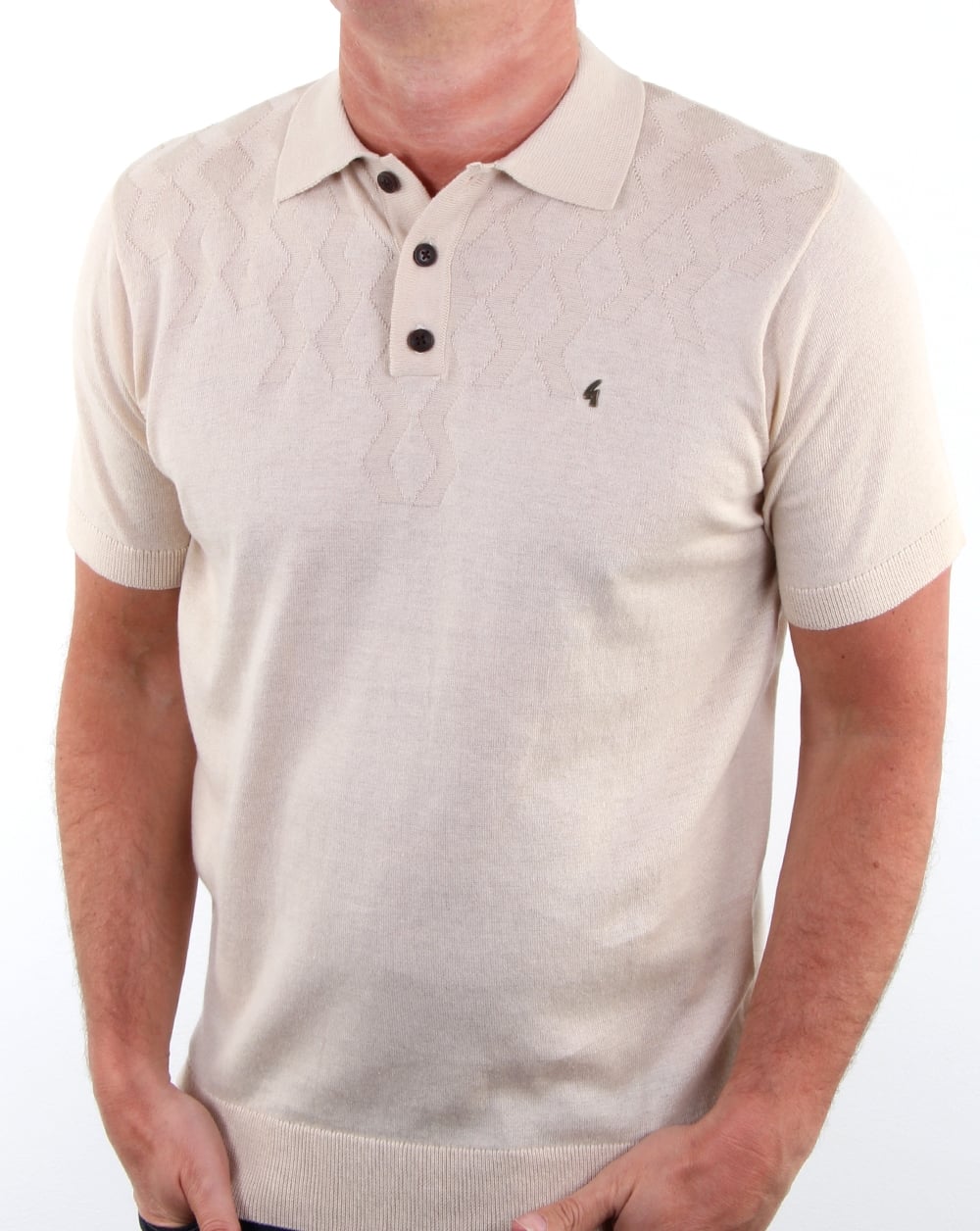 Gabicci Vintage Masso Polo Shirt Oat