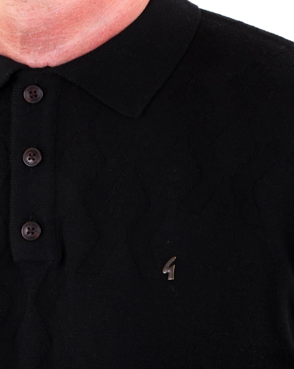Gabicci Vintage Masso Polo Shirt Black