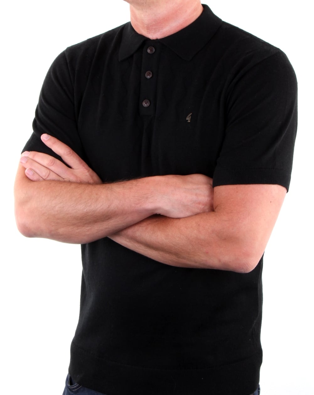 Gabicci Vintage Masso Polo Shirt Black