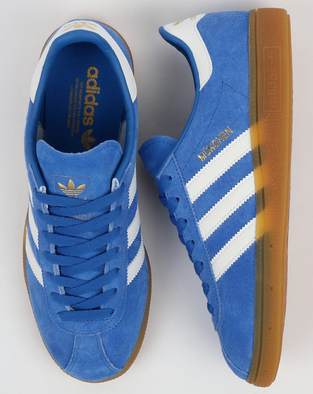 Adidas Munchen Trainers Royal Blue/White