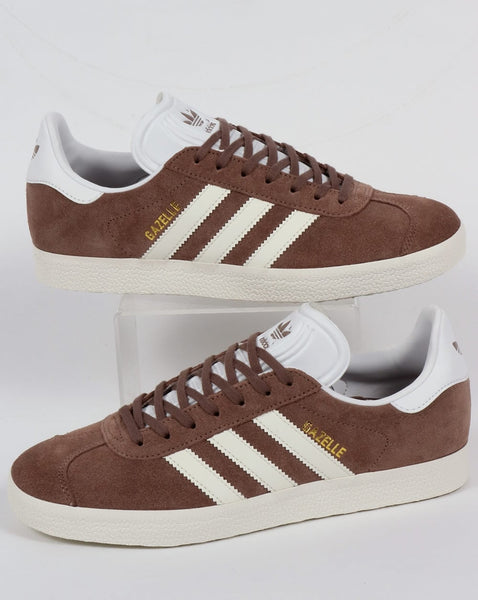 Adidas Gazelle Trainers Soft Brown/Off White