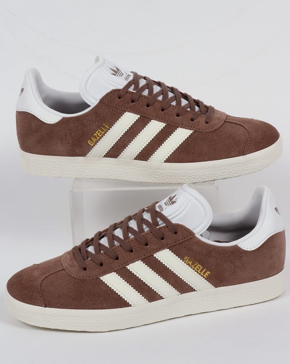 Adidas Gazelle Trainers Soft Brown/Off White