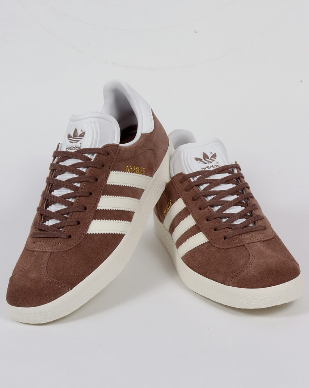 Adidas Gazelle Trainers Soft Brown/Off White