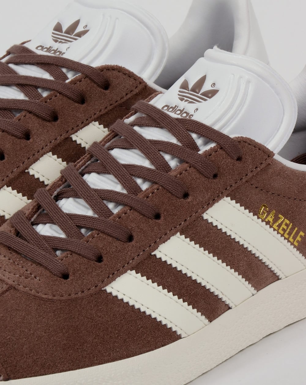 Adidas Gazelle Trainers Soft Brown/Off White