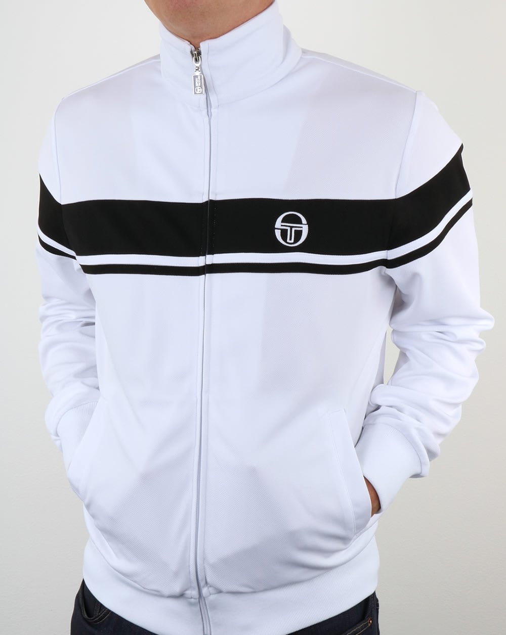Sergio Tacchini Masters II Track Top White/Black