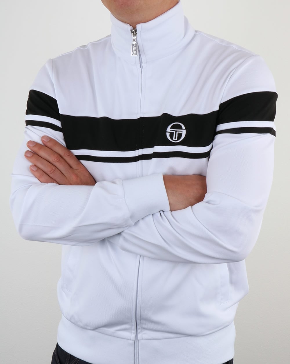 Sergio Tacchini Masters II Track Top White/Black