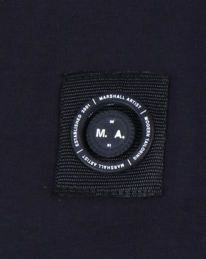 Marshall Artist Micro Siren T Shirt Navy