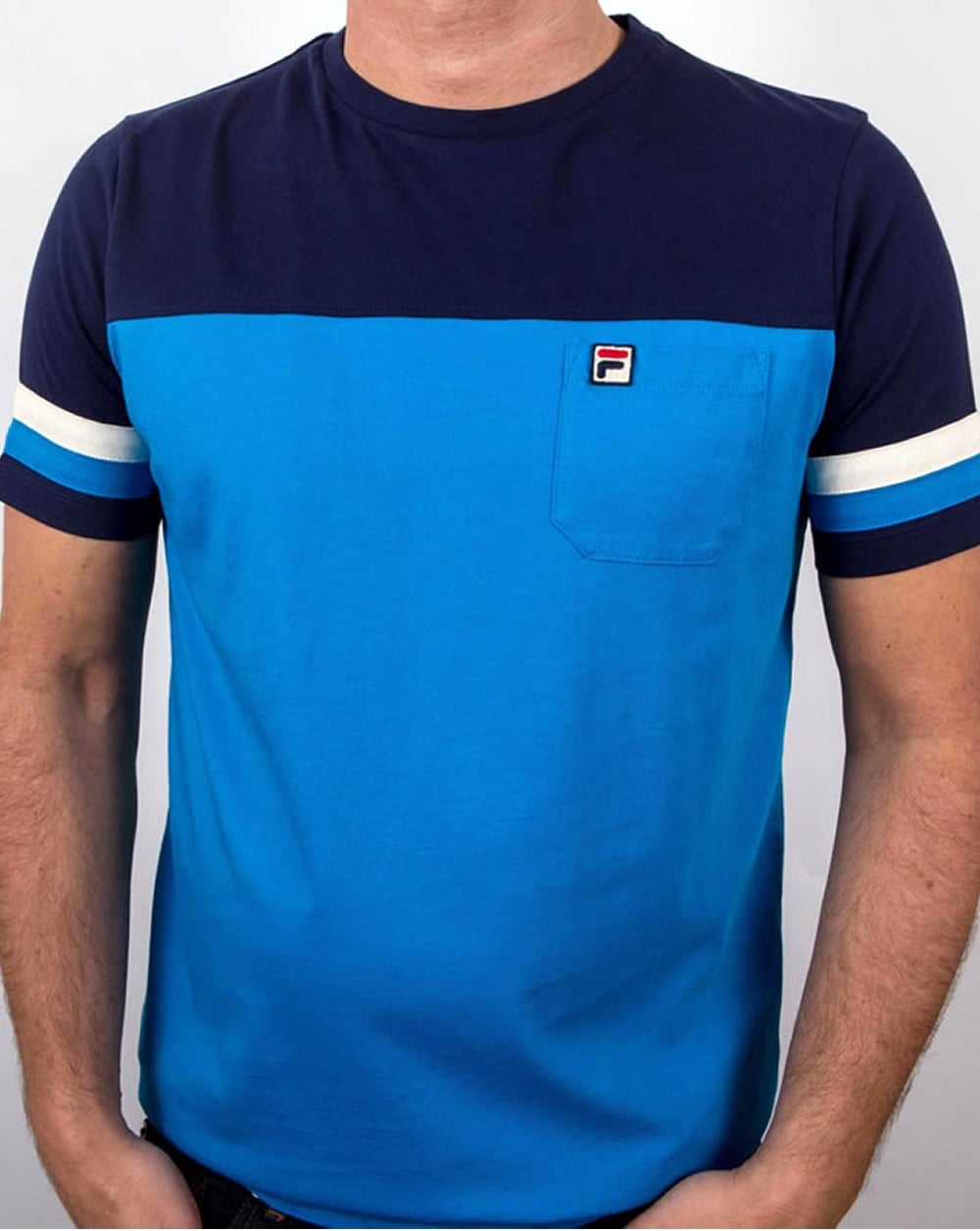 Fila Vintage Falleti T-shirt Azure Blue