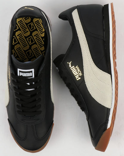Puma Roma Leather 80s Trainers Black/White
