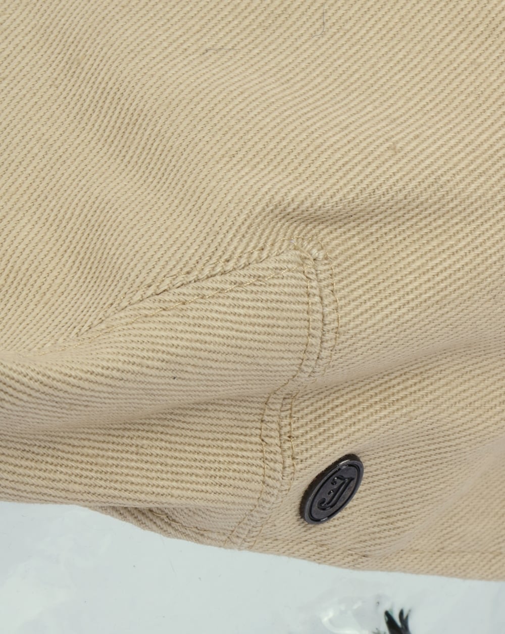 80s Casual Classics Cotton Flat Cap Beige