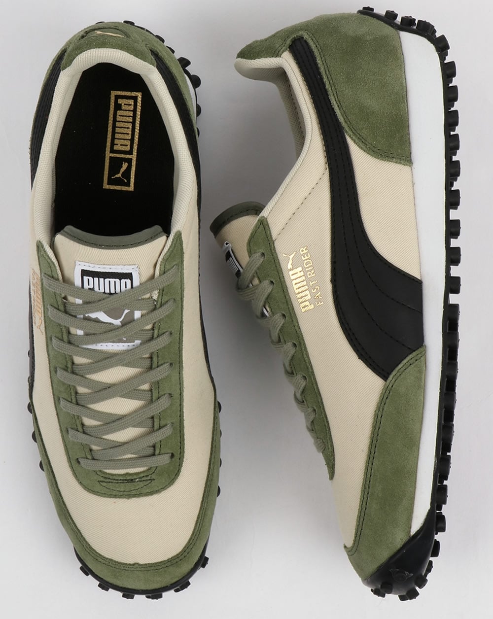 Puma Fast Rider Trainers Oatmeal/Black
