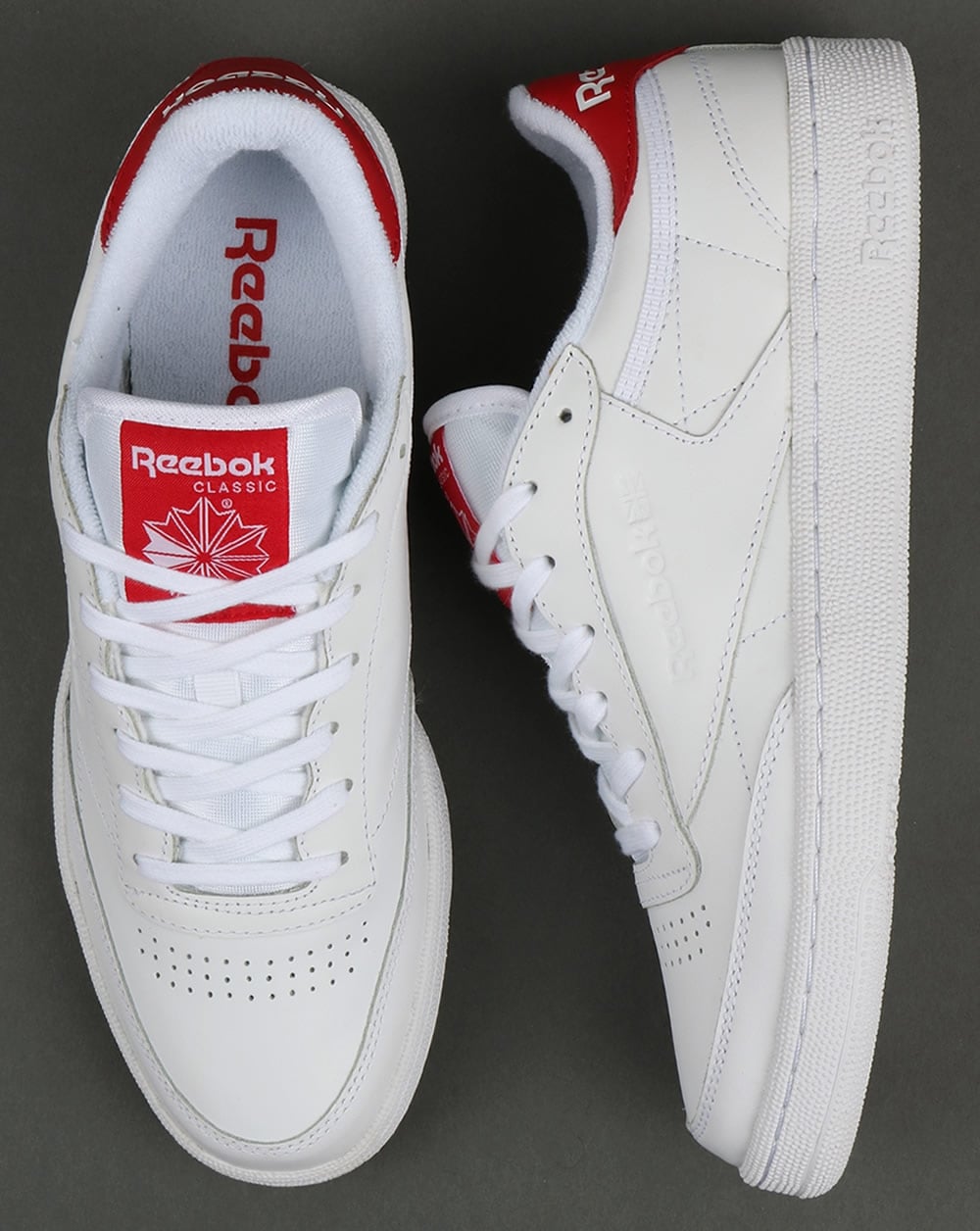 Reebok Club C 85 Retro Trainers White/Red