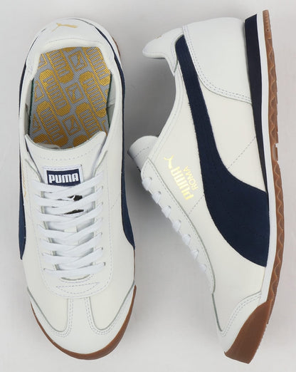 Puma Roma Leather 80s Trainers White/Navy