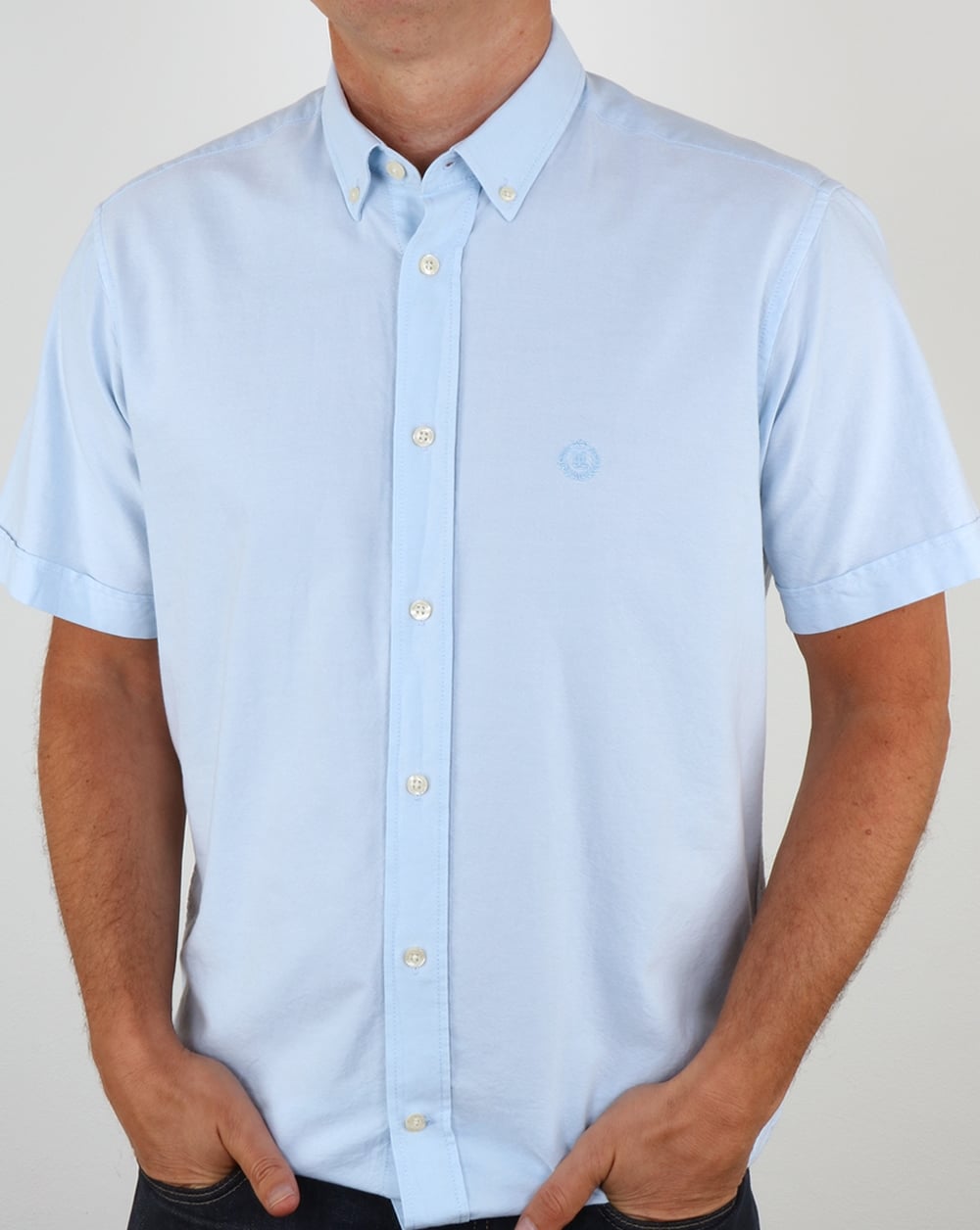 Henri Lloyd Henri Club Short Sleeve Shirt Sky Blue