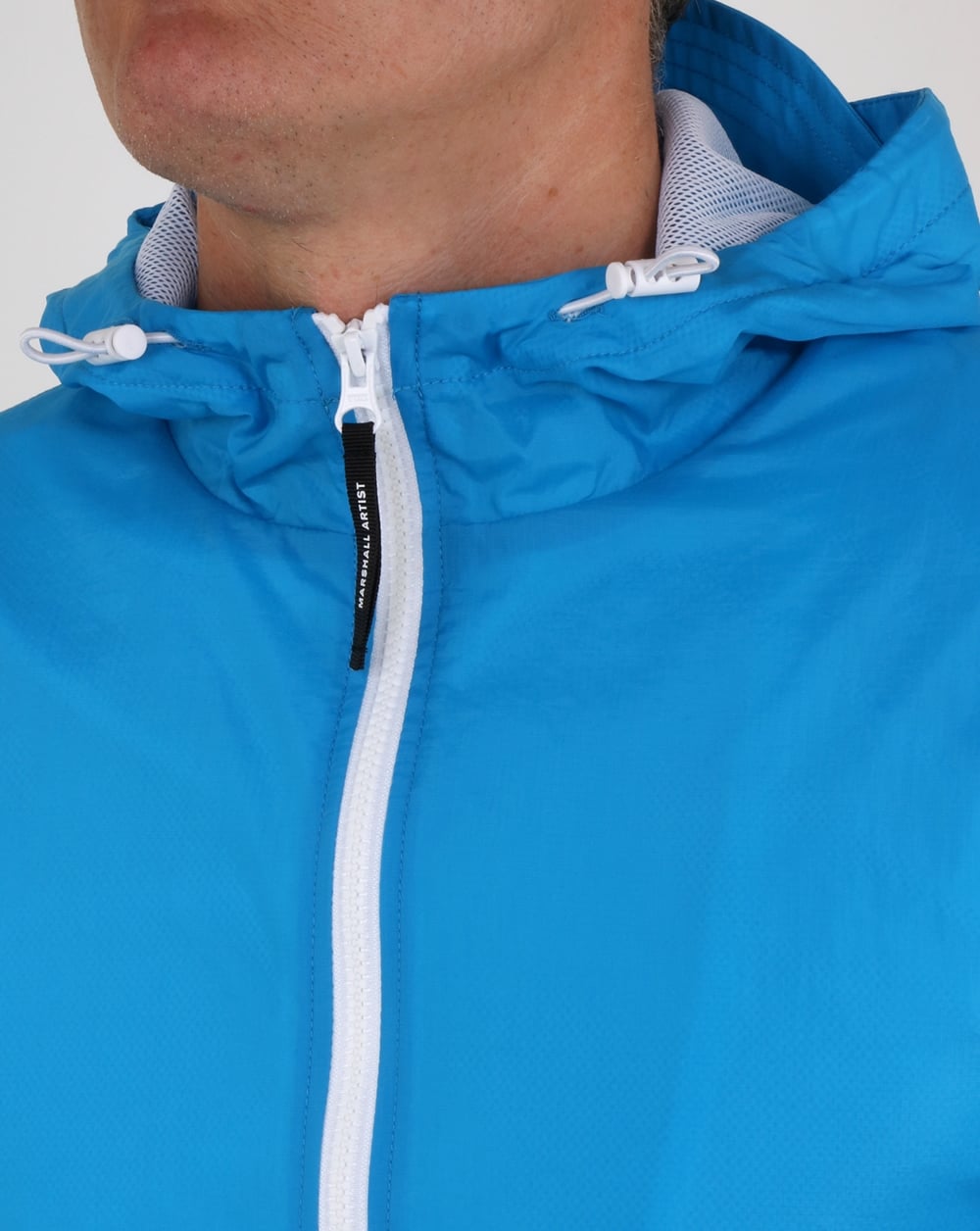 Marshall Artist Light Shell Ripstop Windrunner Cyan