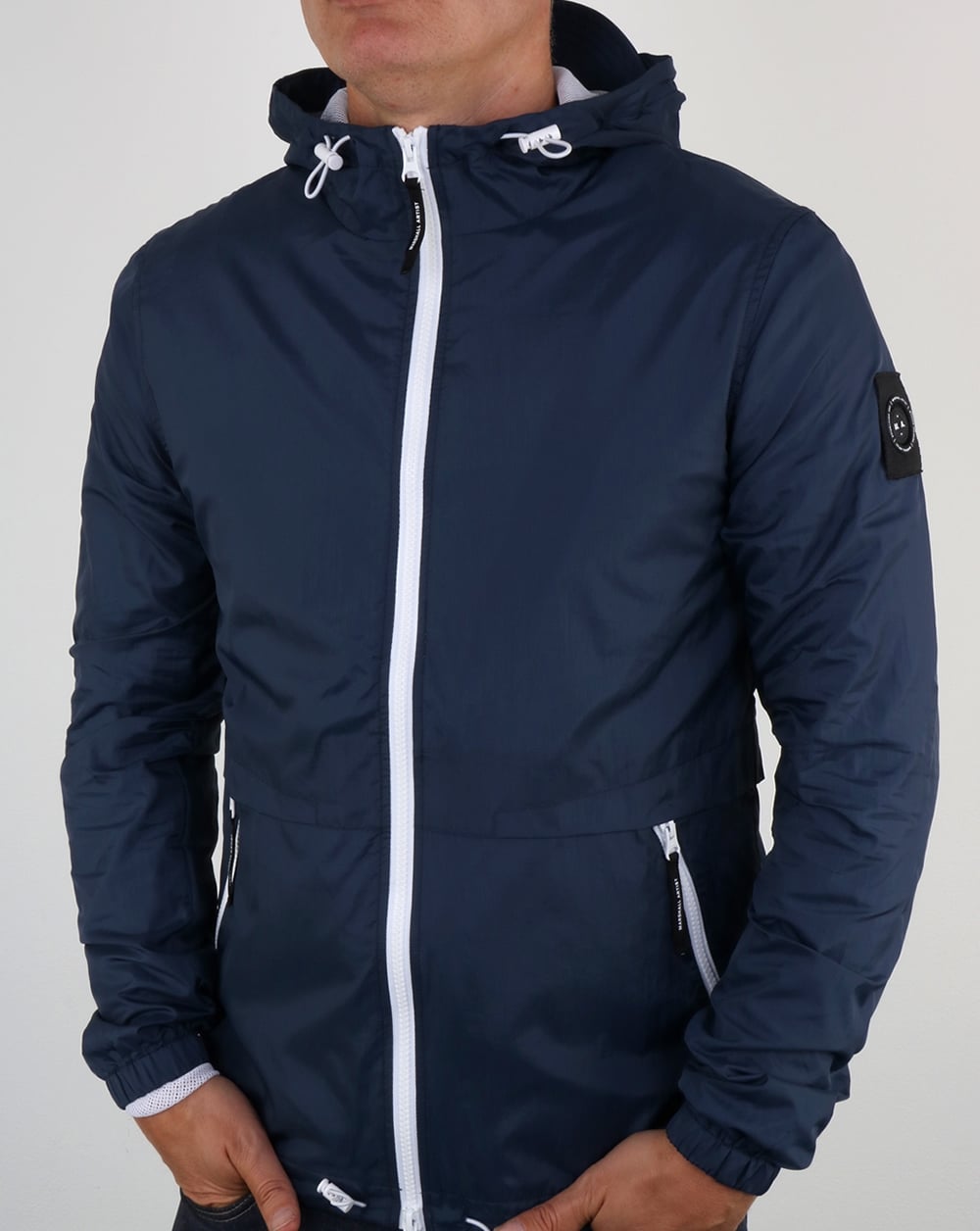 Marshall Artist Light Shell Ripstop Windrunner Navy