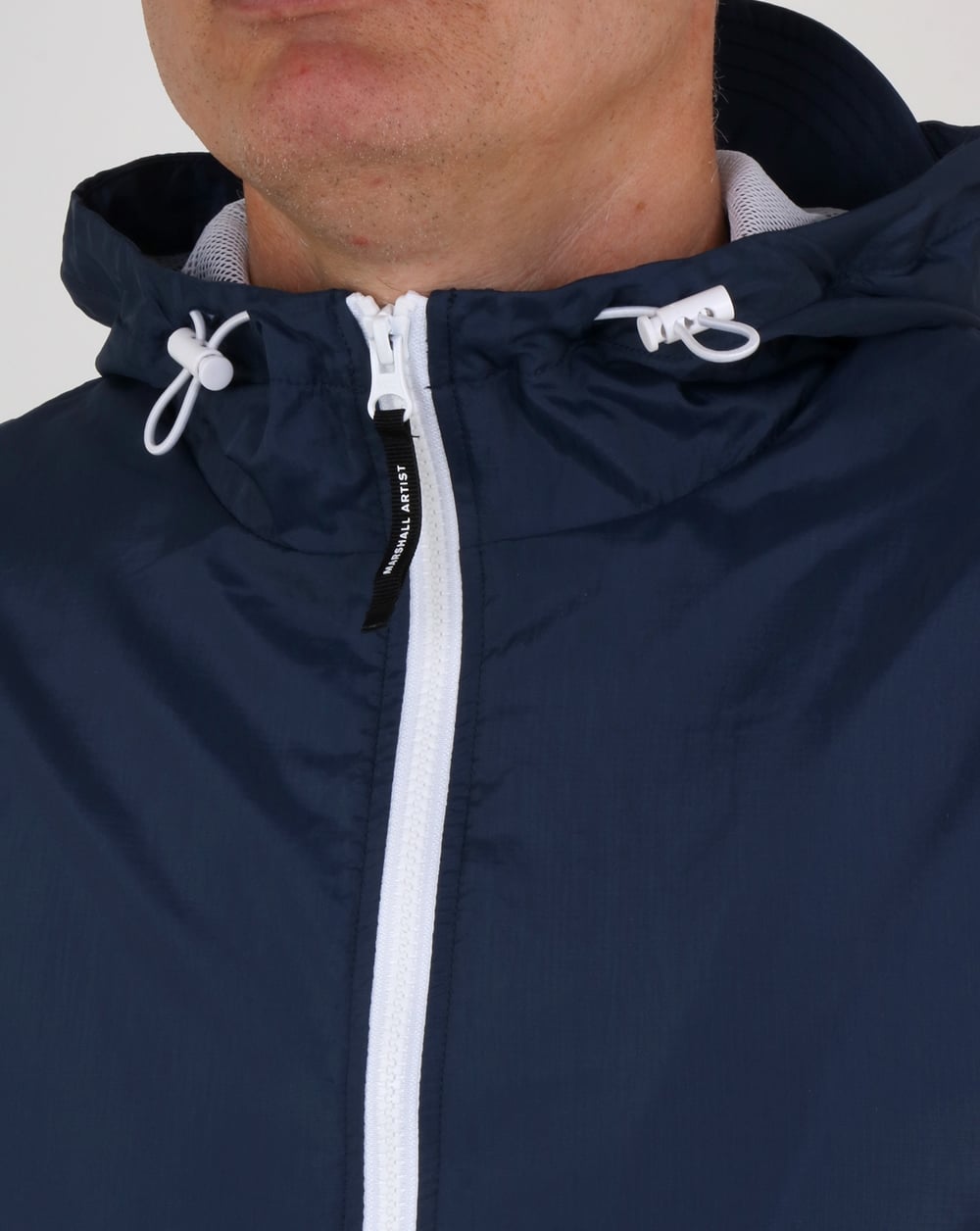 Marshall Artist Light Shell Ripstop Windrunner Navy