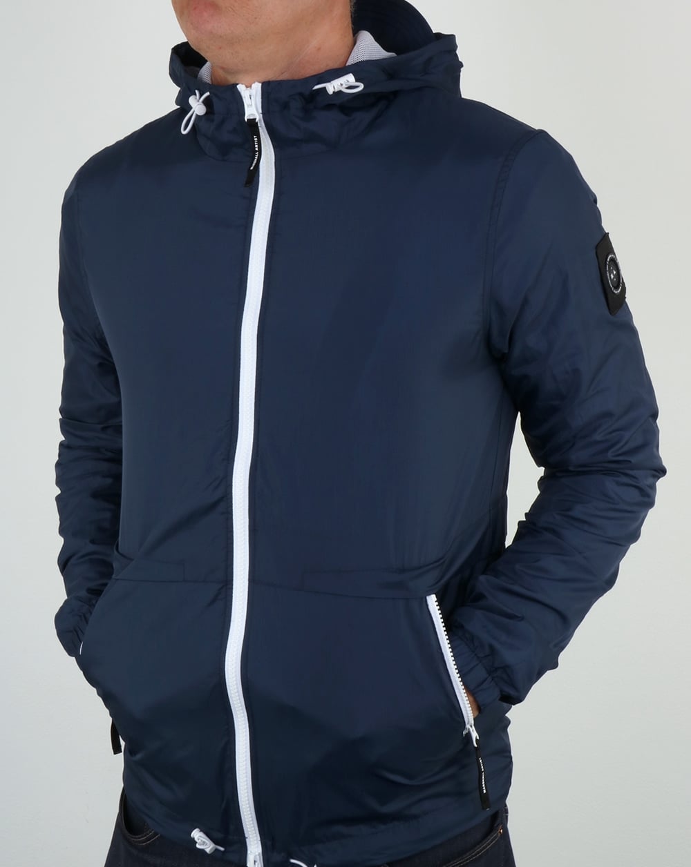 Marshall Artist Light Shell Ripstop Windrunner Navy