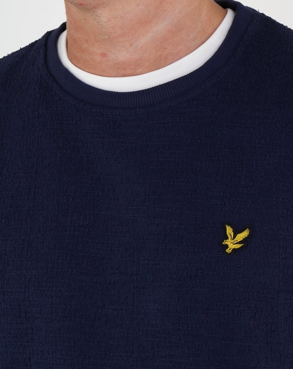 Lyle And Scott Lightweight Slub Sweatshirt Navy