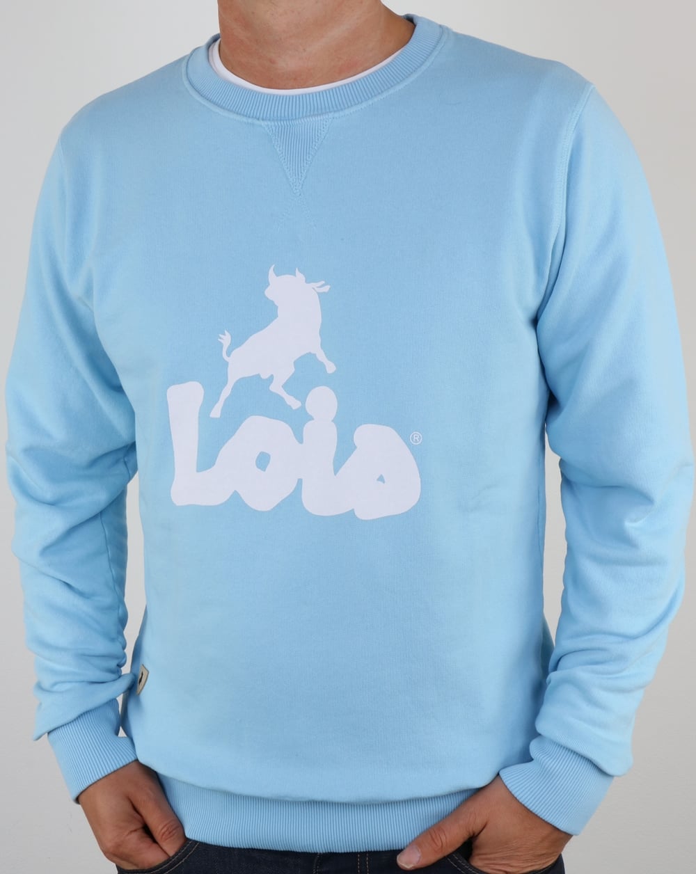 Lois Lisboa Logo Sweatshirt Sky Blue