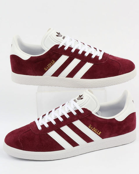Adidas Gazelle Trainers Maroon/White