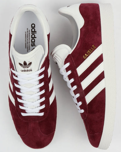 Adidas Gazelle Trainers Maroon/White